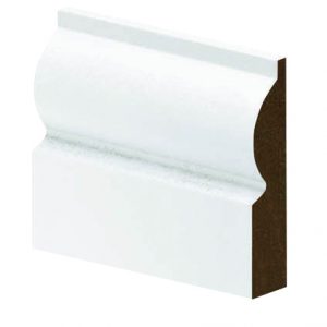 18 fin x 69 fin x 4.4m Primed MDF Torus Architrave