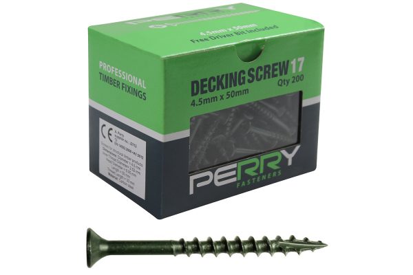 Decking Screws 4.5mm W x 50mm L to 100mm L