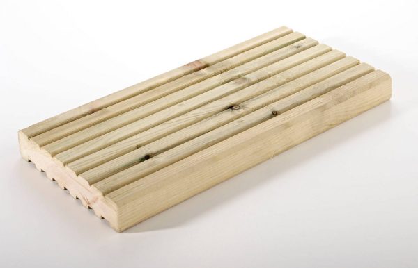 Double Sided Treated Timber Decking 38 x 125mm (32 x 120 finished size)