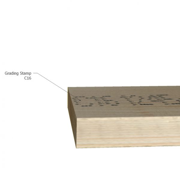 47 x 175mm (44 x 170mm finished sizes) Eased Edge C16 Grade Timber Joists - Image 3