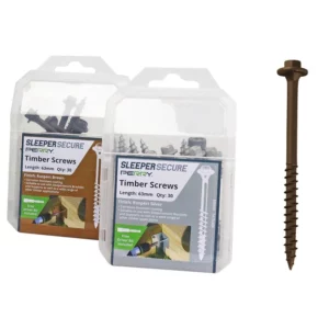 No.4729/PP No.4729/PP SleeperSecure Sleeper Screws - Hex Head - 30 per Pack Brown